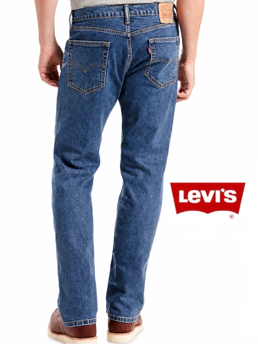 Levi's Strauss 505 Men's Regular Blue Denim Jeans Straight Leg Size 38 X 32‎